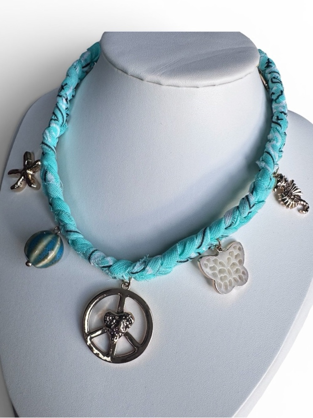 Free People Sky Charm Necklace in Turquoise, Sold Out Online